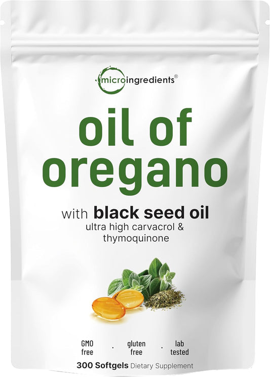 MICROINGREDIENTS® | ACEITE DE OREGANO Y SEMILLA NEGRA 100% PURO